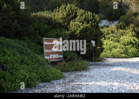 Isola di Atokos nelle isole Ionie Grecia Foto Stock