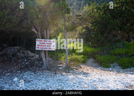 Isola di Atokos nelle isole Ionie Grecia Foto Stock