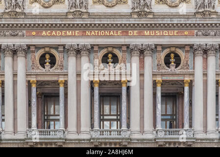 Parigi, Teatro dell'Opera, Opera Garnier e Accademia Nazionale di Musica, Francia Foto Stock