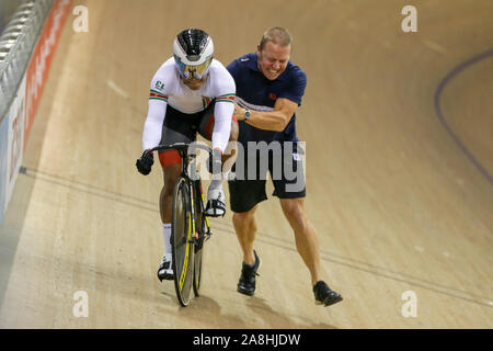 Glasgow, Regno Unito. Il 9 novembre 2019. a Chris Hoy Velodrome in Glasgow. 9 novembre 2019 Dan-Cooke credito/Alamy Live News Foto Stock