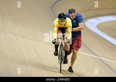 Glasgow, Regno Unito. Il 9 novembre 2019. a Chris Hoy Velodrome in Glasgow. 9 novembre 2019 Dan-Cooke credito/Alamy Live News Foto Stock