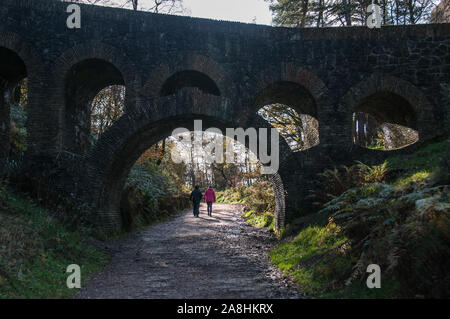 Intorno al Regno Unito - Lancashire - Rivington - Sette ponte arcuato Foto Stock