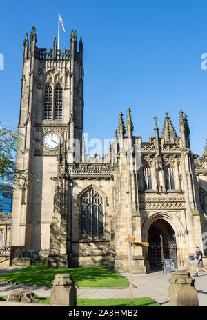 Cattedrale di Manchester, Victoria Street, Manchester, Greater Manchester, Inghilterra, Regno Unito Foto Stock