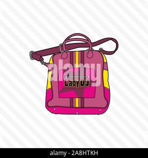 Sport, viaggi borsa della palestra, esterno pieghevole pacchetto storage, donna e uomo accessori. - Vettore Illustrazione Vettoriale