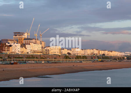 Lavori di costruzione a Brighton County Hospital Foto Stock