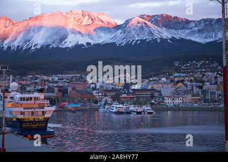 La mattina presto Ushuaia, Tierral del Fuego, Sud America Foto Stock