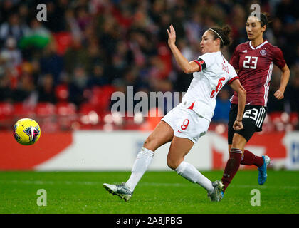 Londra, Regno Unito. 09Nov, 2019. Londra, Inghilterra. Novembre 09: Jodie Taylor di Inghilterra donne durante le donne amichevole internazionale tra le donne in Inghilterra e in Germania Le Donne allo stadio di Wembley a Londra, in Inghilterra, il 09 novembre 2019 Credit: Azione Foto Sport/Alamy Live News Foto Stock