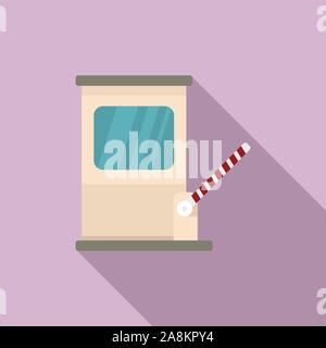 Città strada a pedaggio icona. Illustrazione piana della città di strada a pedaggio icona vettoriali per il web design Illustrazione Vettoriale