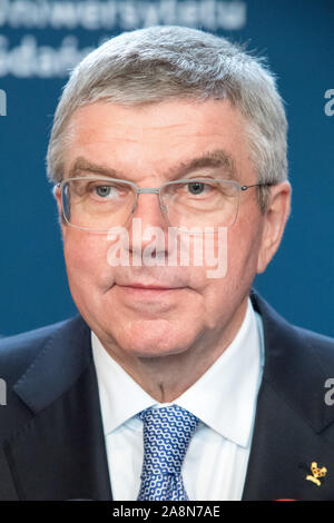 Thomas Bach, presidente del Comitato olimpico internazionale, in Gdansk, Polonia. 6 novembre 2019 © Wojciech Strozyk / Alamy Stock Photo Foto Stock