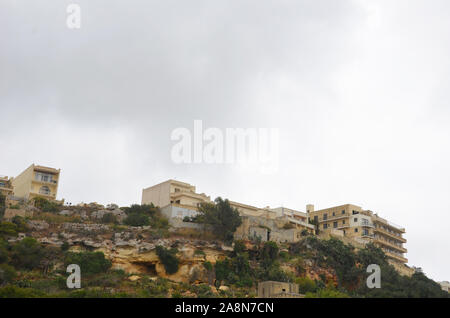 Hilltop Village, Gozo Foto Stock