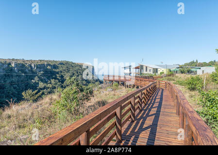 GRASKOP, SUD AFRICA - 20 Maggio 2019: vista sul Boardwalk a Graskop Gorge sollevare Foto Stock