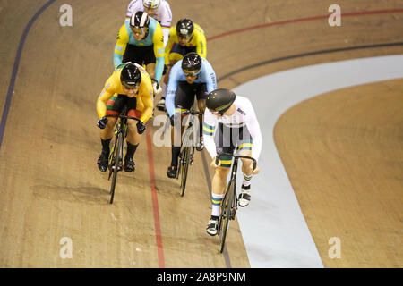 Glasgow, Regno Unito. Il 10 novembre 2019. a Chris Hoy Velodrome in Glasgow. Novembre 10, 2019 Dan-Cooke credito/Alamy Live News Foto Stock