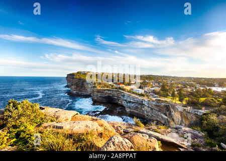 Watsons Gap Bluff vicino a Sydney, NSW, Australia. Bellissima e molto costoso zona residenziale nel Nuovo Galles del Sud. Foto Stock