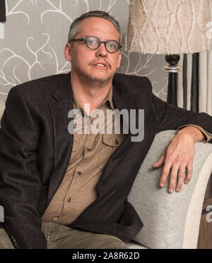 American film del regista Adam Mckay a Londra per il premier del suo nuovo film "Big Shorts'. Novembre 2015 Foto Stock