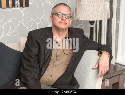 American film del regista Adam Mckay a Londra per il premier del suo nuovo film "Big Shorts'. Novembre 2015 Foto Stock