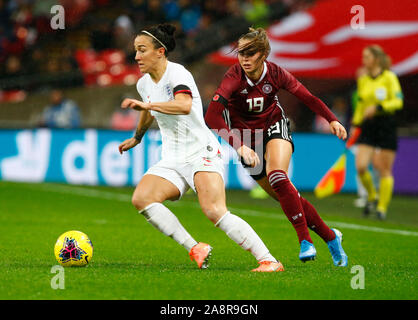 Londra, Inghilterra. Novembre 09: Lucy bronzo di Inghilterra donne durante le donne amichevole internazionale tra le donne in Inghilterra e in Germania le donne a Wembley s Foto Stock