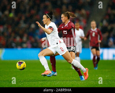 Londra, Inghilterra. Novembre 09: Lucy bronzo di Inghilterra donne durante le donne amichevole internazionale tra le donne in Inghilterra e in Germania le donne a Wembley s Foto Stock