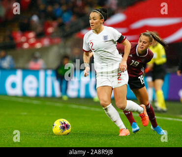 Londra, Inghilterra. Novembre 09: Lucy bronzo di Inghilterra donne durante le donne amichevole internazionale tra le donne in Inghilterra e in Germania le donne a Wembley s Foto Stock