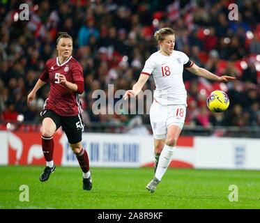 Londra, Inghilterra. Novembre 09: Ellen White di Inghilterra donne durante le donne amichevole internazionale tra le donne in Inghilterra e in Germania le donne a Wembley st Foto Stock