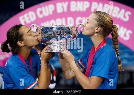 La Francia vince il 2019 Fed Cup a RAC Arena, Perth, Australia domenica 10 novembre Foto Stock