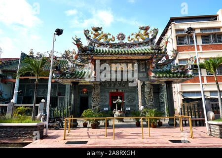 PENANG, Malesia - OTTOBRE 01.2019 : Tempio di Georgetown zona patrimonio di Penang Foto Stock