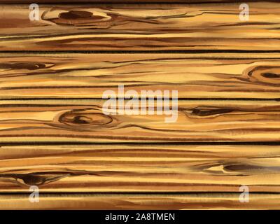 Legno parete texture di sfondo, arte illustrazione dipinto con acquerelli. Foto Stock