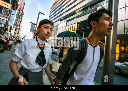 Ginza dictrict, Chuo, Tokyo, Giappone, Asia Foto Stock