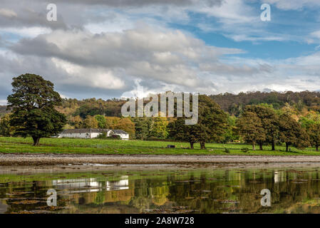 Airds baia vicino a Port Appin in Argyll Scozia Scotland Foto Stock