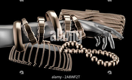 Accessori. 3d'Illustrazione 3D rendering Foto Stock