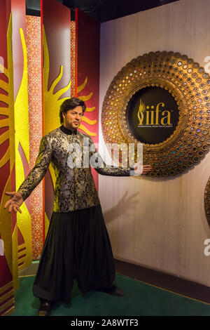 Bangkok, Tailandia - Novembre 1,2019 : Shah Rukh Khan cera figura visualizzare presso il Museo di Madame Tussauds,Siam Discovery in Bangkok in Thailandia. Foto Stock