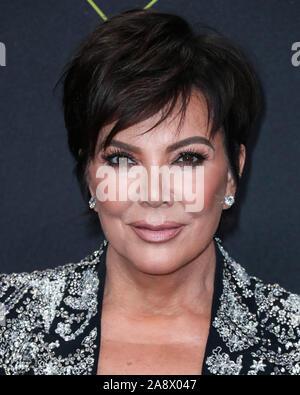 Kris Jenner indossando Alexander McQueen arriva al 2019 E! People's Choice Awards tenutosi a Barker Hangar su Novembre 10, 2019 in Santa Monica, Los Angeles, California, USA. (Foto di Xavier COLLIN/Image Press Agency) Foto Stock