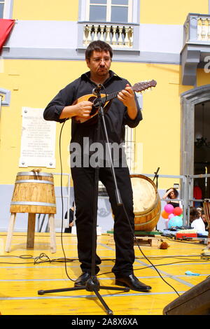 Campania concerto di musica folk con antichi strumenti musicali Foto Stock