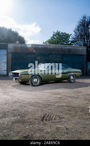 1970 Dodge Challenger 440 Six Pack classic American muscle car Foto Stock