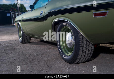 1970 Dodge Challenger 440 Six Pack classic American muscle car Foto Stock