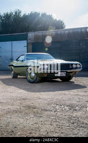 1970 Dodge Challenger 440 Six Pack classic American muscle car Foto Stock