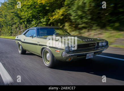 1970 Dodge Challenger 440 Six Pack classic American muscle car Foto Stock