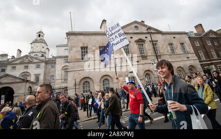 Voto popolare marzo - 19 Ottobre 2019 Foto Stock