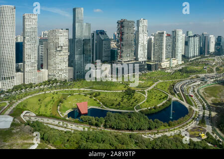 La Mexicana Park, Santa Fe, Città del Messico, Messico Foto Stock