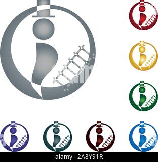 Spazzacamino, uomo, persona, logo, icona Illustrazione Vettoriale