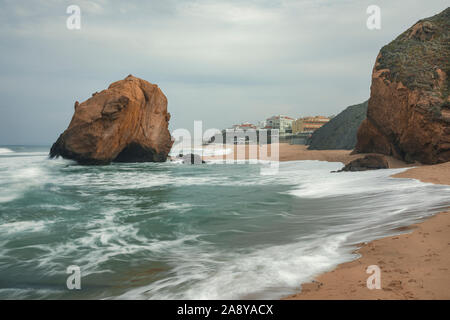 Silveira, Formosa Beach, Santa Cruz, Torres Vedras, Portogallo, Europa Foto Stock