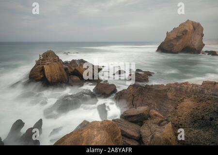 Silveira, Formosa Beach, Santa Cruz, Torres Vedras, Portogallo, Europa Foto Stock