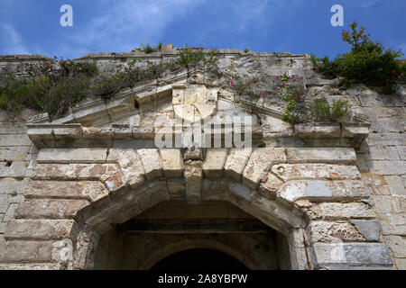 Porte Royale della cittadella a le Château-d'Oléron sull'isola Ile d'Oléron, Charente-Maritime, Francia Foto Stock