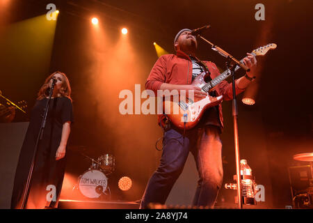 Lad locale Tom Walker vende fuori di Glasgow O2 Academy, Glasgow, Regno Unito, 11 novembre 2019 Foto Stock