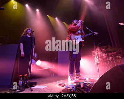 Lad locale Tom Walker vende fuori di Glasgow O2 Academy, Glasgow, Regno Unito, 11 novembre 2019 Foto Stock