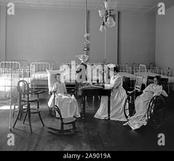 Providence Hospital interno ca. 1905-1945 Foto Stock
