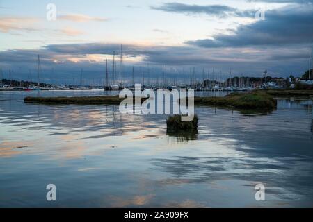 Accanto al fiume Hamble, Hampshire, Regno Unito Foto Stock