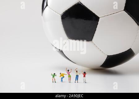 Attrezzature sportive e miniature Foto Stock