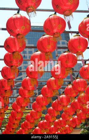 Le lanterne cinesi in Singapore Foto Stock