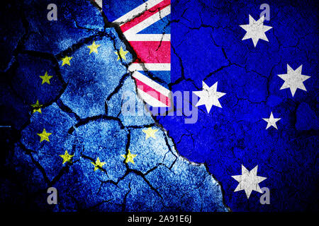 Immagine composita della bandiera australiana Foto Stock