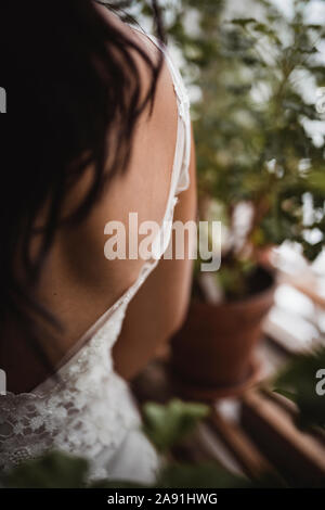 Womans torna, close-up Foto Stock